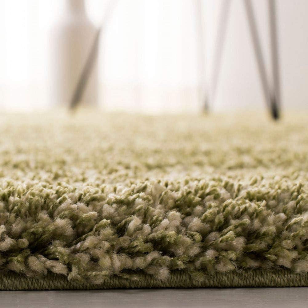 image:imageSAFAVIEH California Shag Collection Area Rug 53 x 76 Beige NonShedding amp Easy to Clean Ultra Plush Thick Pile Ideal for Living Room Bedroom Dining Space SG1511313Green