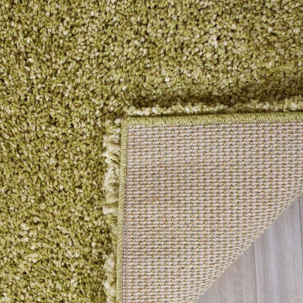 image:imageSAFAVIEH California Shag Collection Area Rug 53 x 76 Beige NonShedding amp Easy to Clean Ultra Plush Thick Pile Ideal for Living Room Bedroom Dining Space SG1511313Green