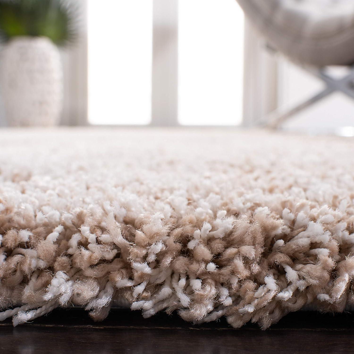 image:imageSAFAVIEH California Shag Collection Area Rug 53 x 76 Beige NonShedding amp Easy to Clean Ultra Plush Thick Pile Ideal for Living Room Bedroom Dining Space SG1511313Beige