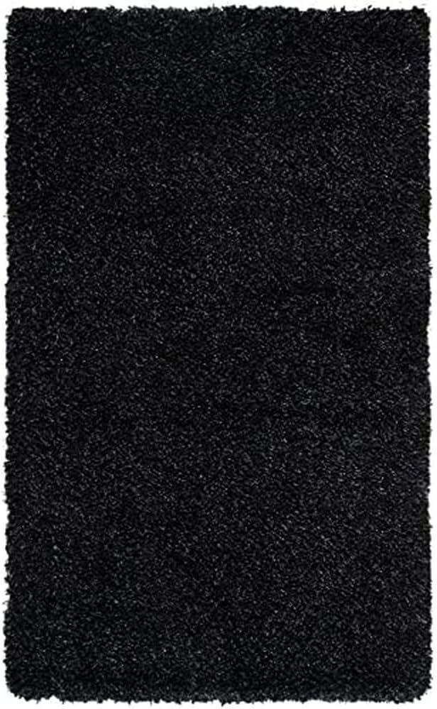 image:imageSAFAVIEH California Shag Collection Area Rug 53 x 76 Beige NonShedding amp Easy to Clean Ultra Plush Thick Pile Ideal for Living Room Bedroom Dining Space SG1511313BlackIvory