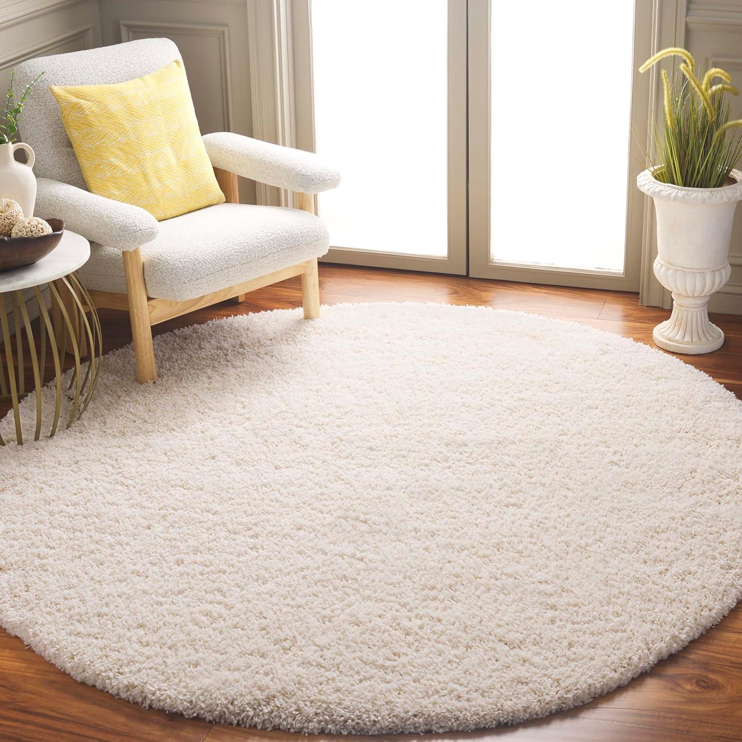 image:imageSAFAVIEH California Shag Collection Area Rug 53 x 76 Beige NonShedding amp Easy to Clean Ultra Plush Thick Pile Ideal for Living Room Bedroom Dining Space SG1511313Ivory