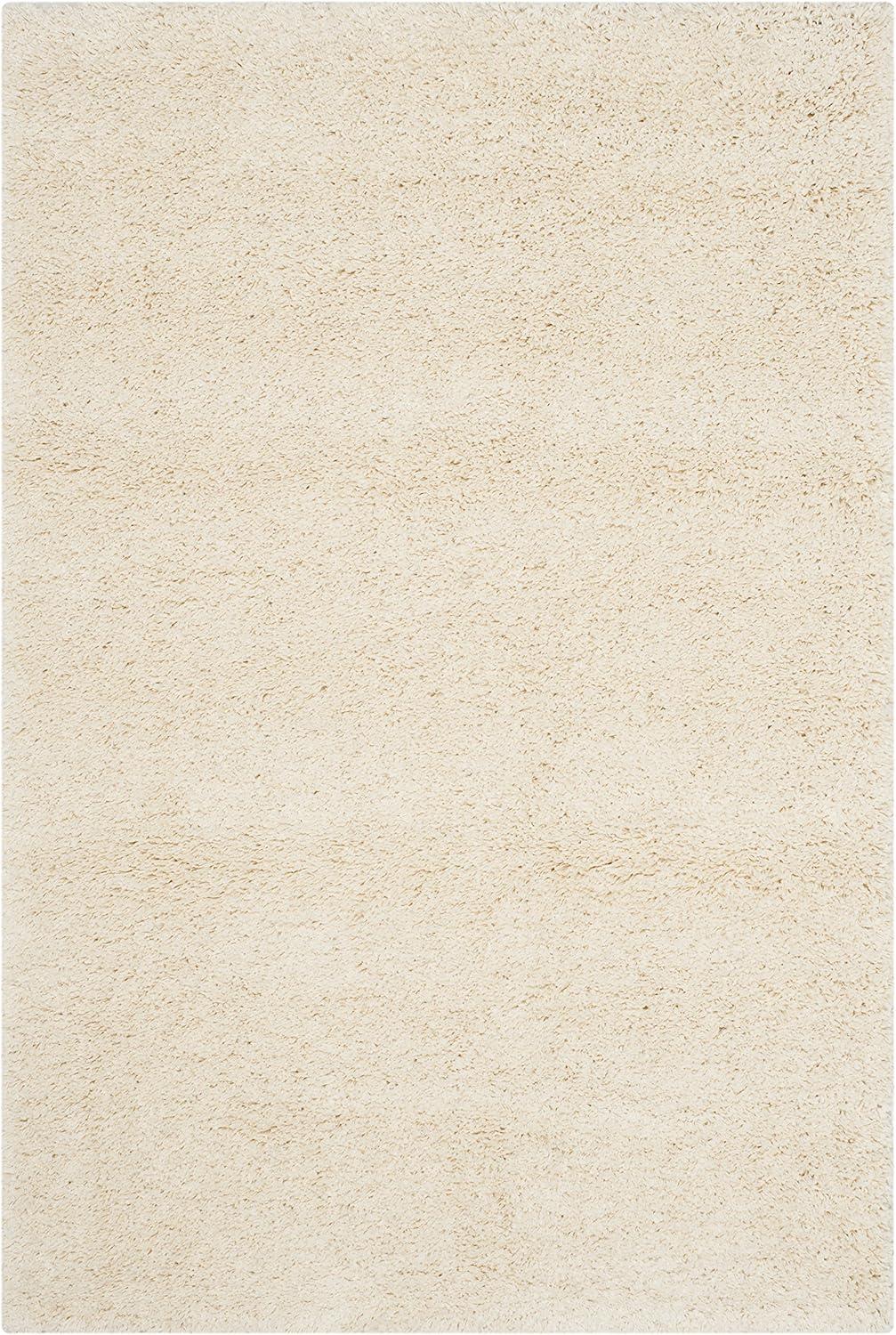 image:imageSAFAVIEH California Shag Collection Area Rug 53 x 76 Beige NonShedding amp Easy to Clean Ultra Plush Thick Pile Ideal for Living Room Bedroom Dining Space SG1511313Ivory