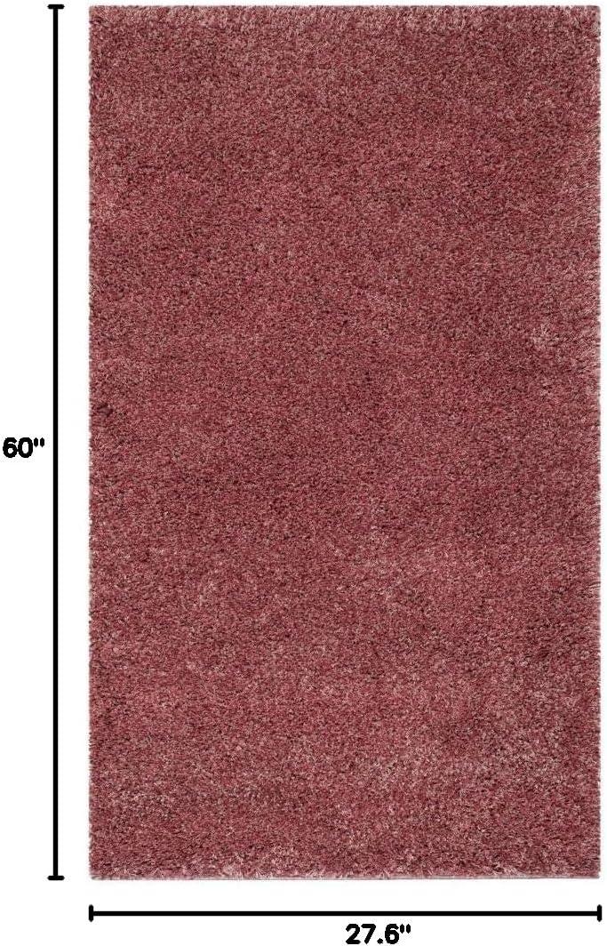 image:imageSAFAVIEH California Shag Collection Area Rug 53 x 76 Beige NonShedding amp Easy to Clean Ultra Plush Thick Pile Ideal for Living Room Bedroom Dining Space SG1511313Rose