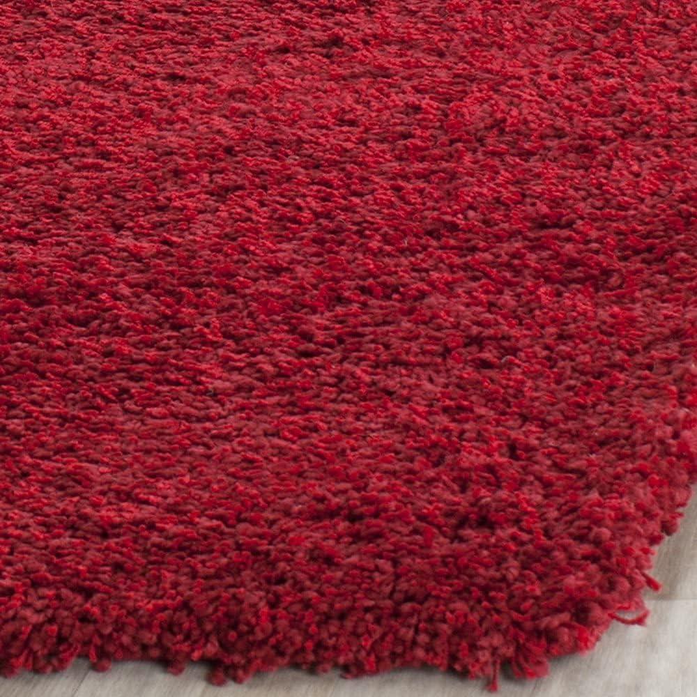 image:imageSAFAVIEH California Shag Collection Area Rug 53 x 76 Beige NonShedding amp Easy to Clean Ultra Plush Thick Pile Ideal for Living Room Bedroom Dining Space SG1511313Red