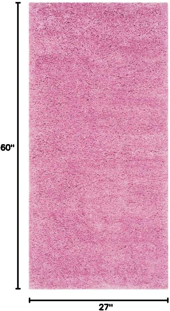 image:imageSAFAVIEH California Shag Collection Area Rug 53 x 76 Beige NonShedding amp Easy to Clean Ultra Plush Thick Pile Ideal for Living Room Bedroom Dining Space SG1511313Pink