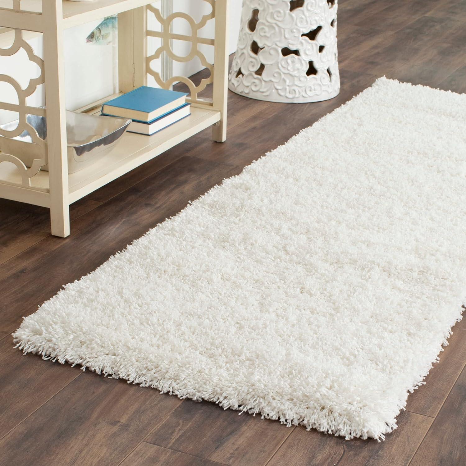 image:imageSAFAVIEH California Shag Collection Area Rug 53 x 76 Beige NonShedding amp Easy to Clean Ultra Plush Thick Pile Ideal for Living Room Bedroom Dining Space SG1511313Pink