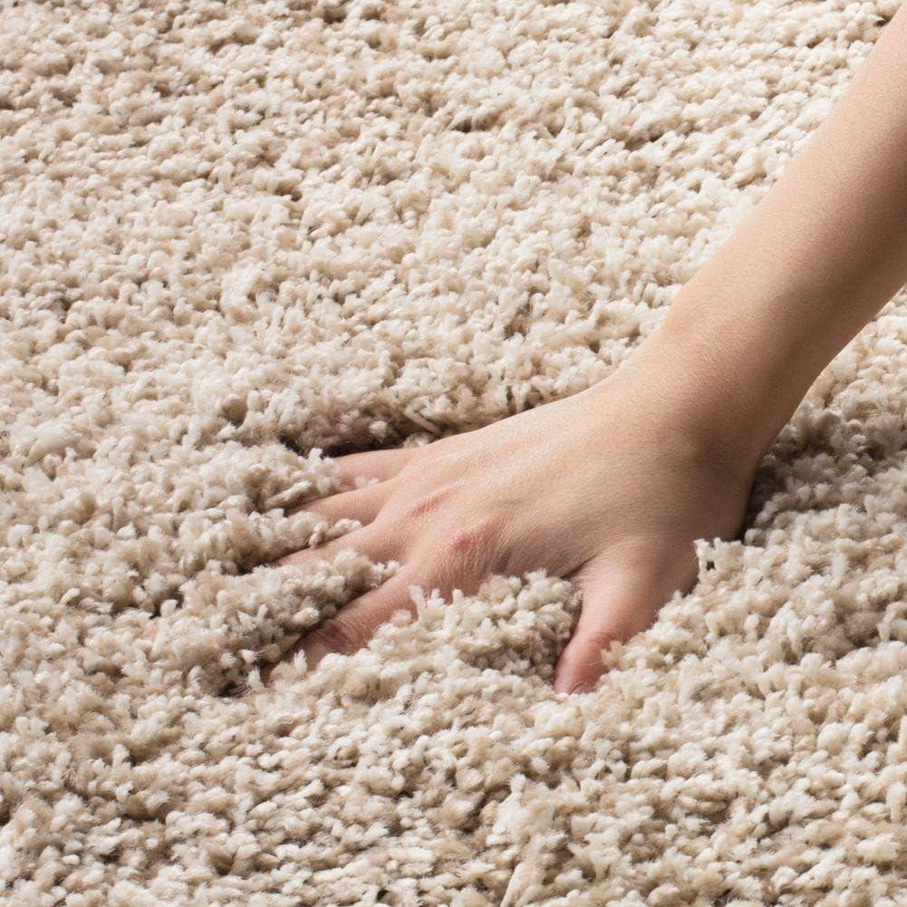 image:imageSAFAVIEH California Shag Collection Area Rug 53 x 76 Beige NonShedding amp Easy to Clean Ultra Plush Thick Pile Ideal for Living Room Bedroom Dining Space SG1511313Taupe