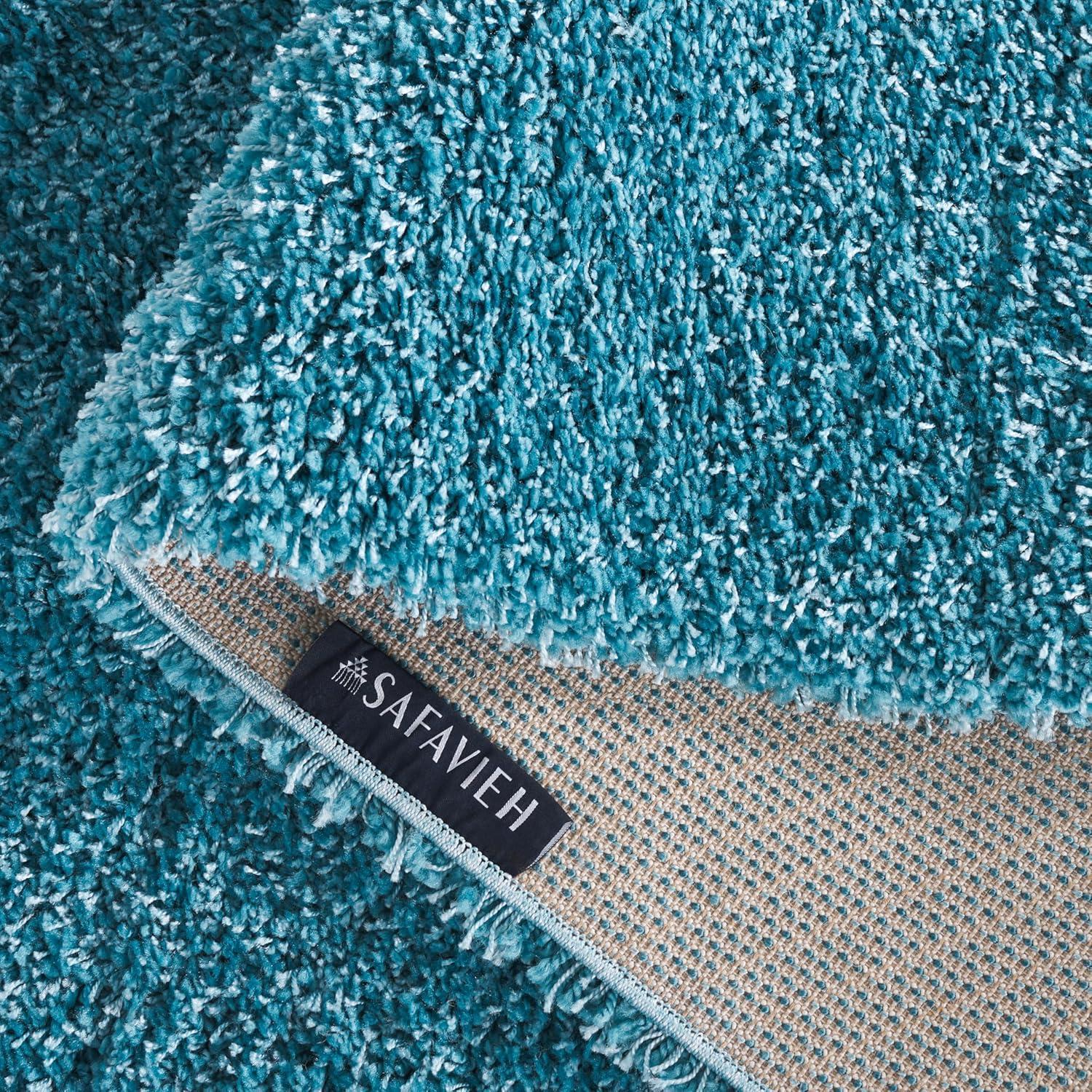 image:imageSAFAVIEH California Shag Collection Area Rug 53 x 76 Beige NonShedding amp Easy to Clean Ultra Plush Thick Pile Ideal for Living Room Bedroom Dining Space SG1511313Turquoise