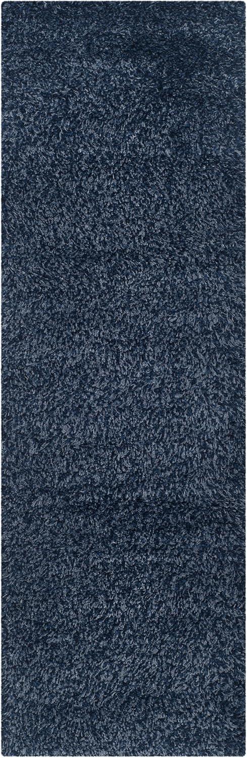 image:imageSAFAVIEH California Shag Collection Area Rug 53 x 76 Beige NonShedding amp Easy to Clean Ultra Plush Thick Pile Ideal for Living Room Bedroom Dining Space SG1511313Navy