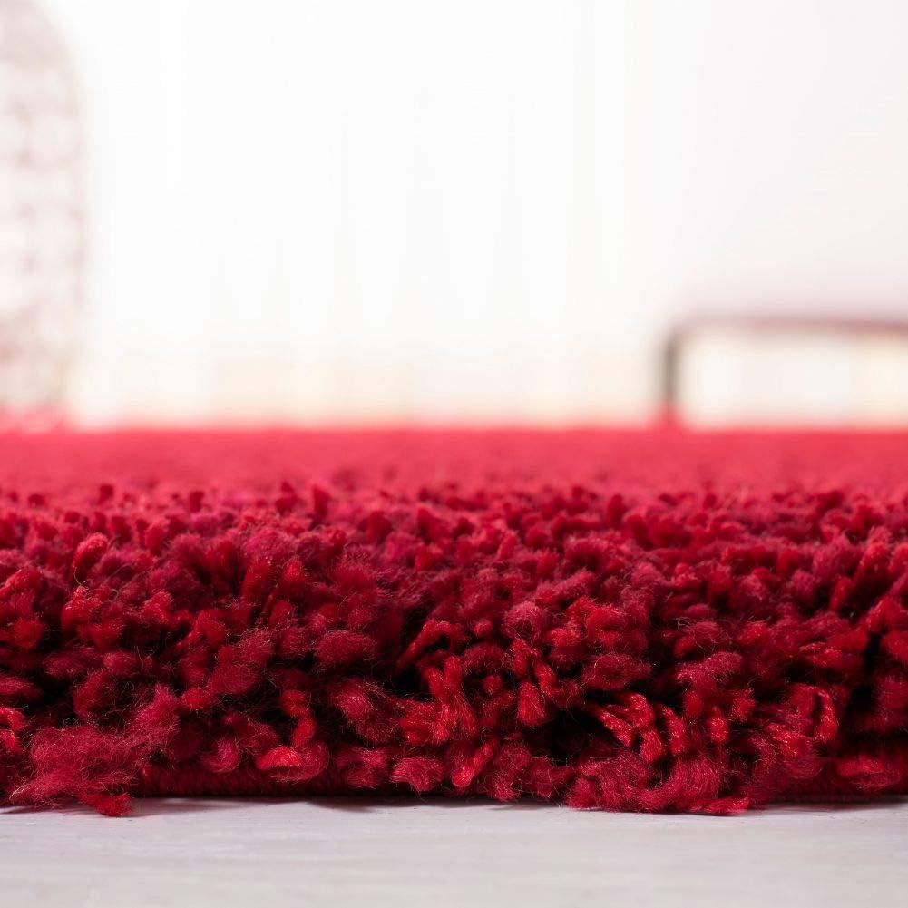 image:imageSAFAVIEH California Shag Collection Area Rug 53 x 76 Beige NonShedding amp Easy to Clean Ultra Plush Thick Pile Ideal for Living Room Bedroom Dining Space SG1511313Red