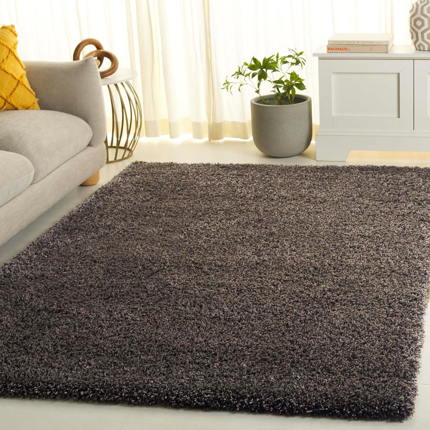 image:imageSAFAVIEH California Shag Collection Area Rug 53 x 76 Beige NonShedding amp Easy to Clean Ultra Plush Thick Pile Ideal for Living Room Bedroom Dining Space SG1511313Mushroom