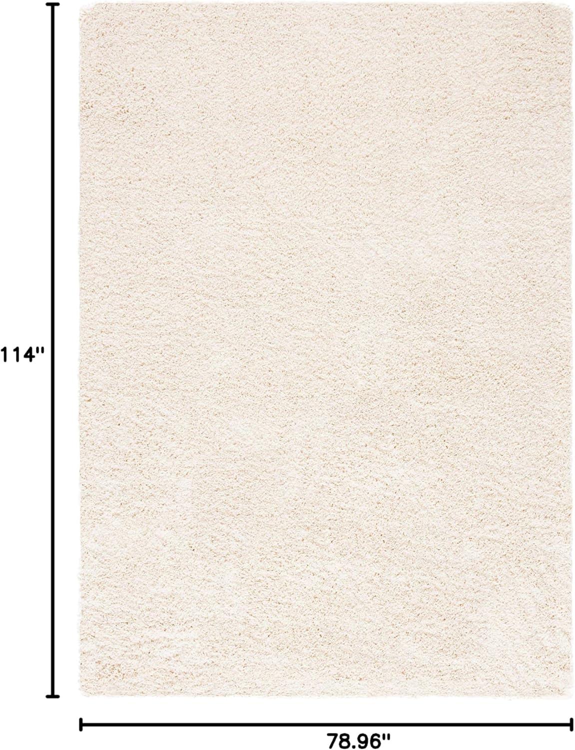 image:imageSAFAVIEH California Shag Collection Area Rug 53 x 76 Beige NonShedding amp Easy to Clean Ultra Plush Thick Pile Ideal for Living Room Bedroom Dining Space SG1511313Ivory