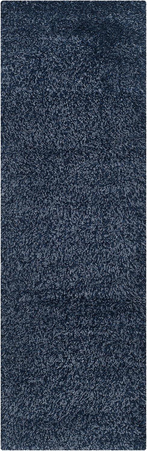 image:imageSAFAVIEH California Shag Collection Area Rug 53 x 76 Beige NonShedding amp Easy to Clean Ultra Plush Thick Pile Ideal for Living Room Bedroom Dining Space SG1511313Navy