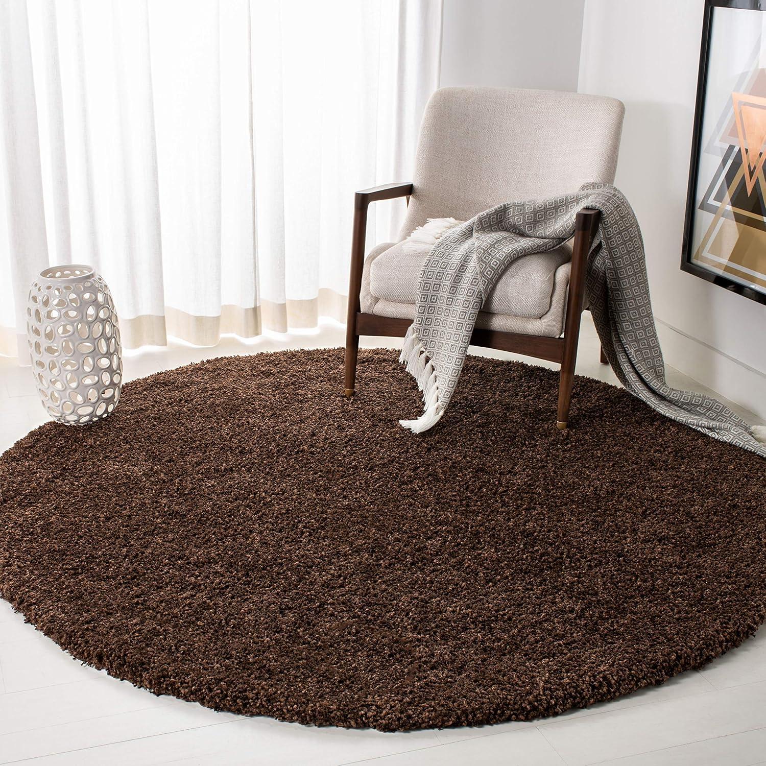 image:imageSAFAVIEH California Shag Collection Area Rug 53 x 76 Beige NonShedding amp Easy to Clean Ultra Plush Thick Pile Ideal for Living Room Bedroom Dining Space SG1511313Brown