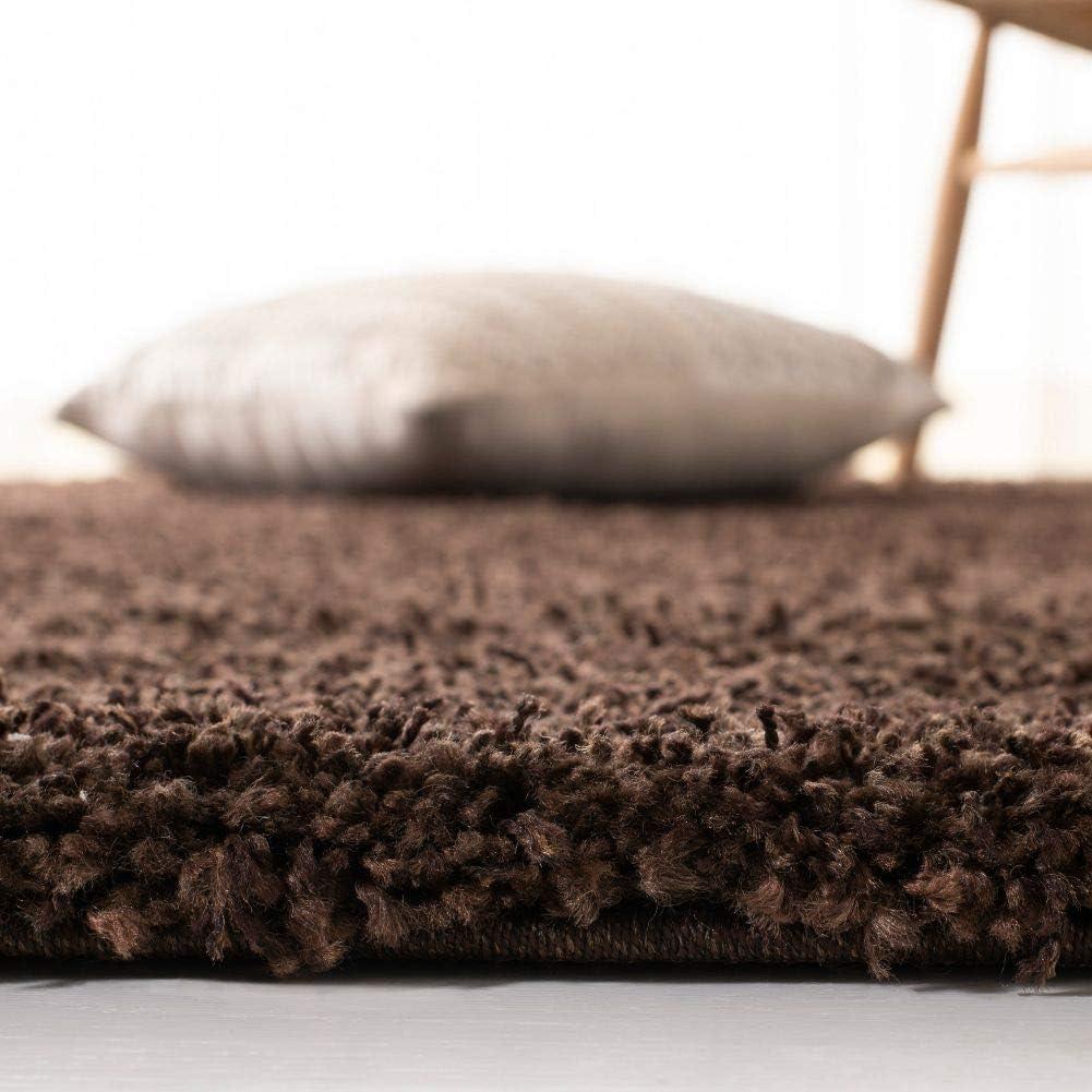 image:imageSAFAVIEH California Shag Collection Area Rug 53 x 76 Beige NonShedding amp Easy to Clean Ultra Plush Thick Pile Ideal for Living Room Bedroom Dining Space SG1511313Brown