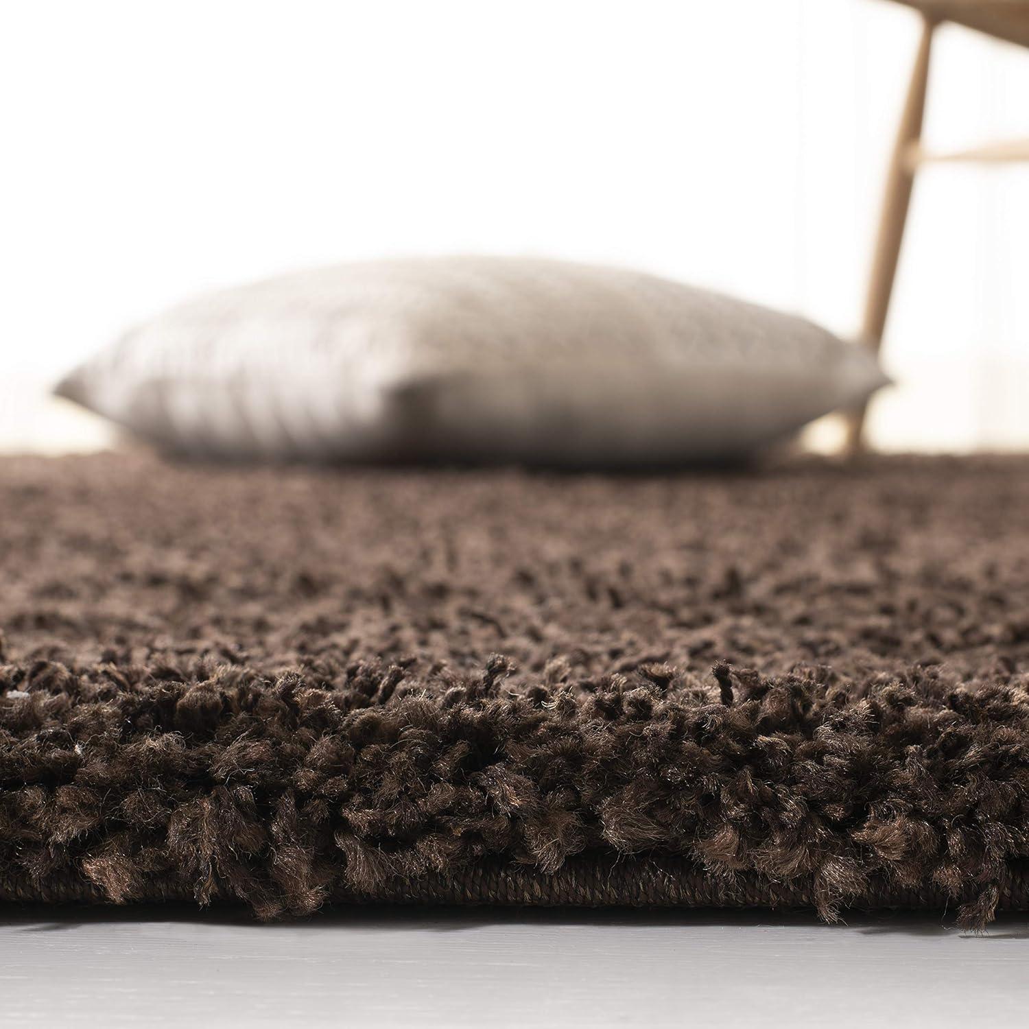 image:imageSAFAVIEH California Shag Collection Area Rug 53 x 76 Beige NonShedding amp Easy to Clean Ultra Plush Thick Pile Ideal for Living Room Bedroom Dining Space SG1511313Brown