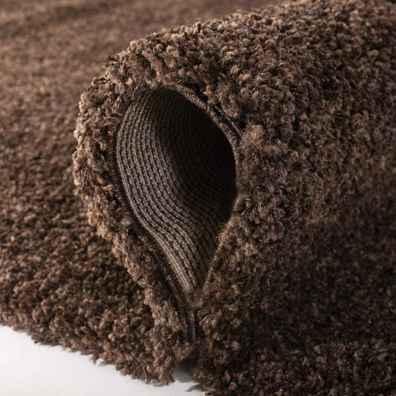 image:imageSAFAVIEH California Shag Collection Area Rug 53 x 76 Beige NonShedding amp Easy to Clean Ultra Plush Thick Pile Ideal for Living Room Bedroom Dining Space SG1511313Brown
