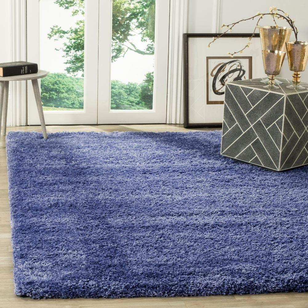 image:imageSAFAVIEH California Shag Collection Area Rug 53 x 76 Beige NonShedding amp Easy to Clean Ultra Plush Thick Pile Ideal for Living Room Bedroom Dining Space SG1511313Periwinkle