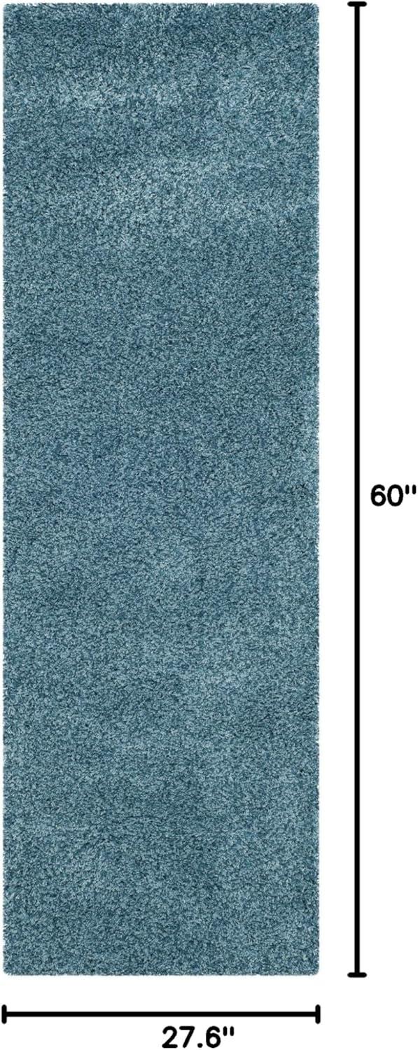 image:imageSAFAVIEH California Shag Collection Area Rug 53 x 76 Beige NonShedding amp Easy to Clean Ultra Plush Thick Pile Ideal for Living Room Bedroom Dining Space SG1511313Turquoise