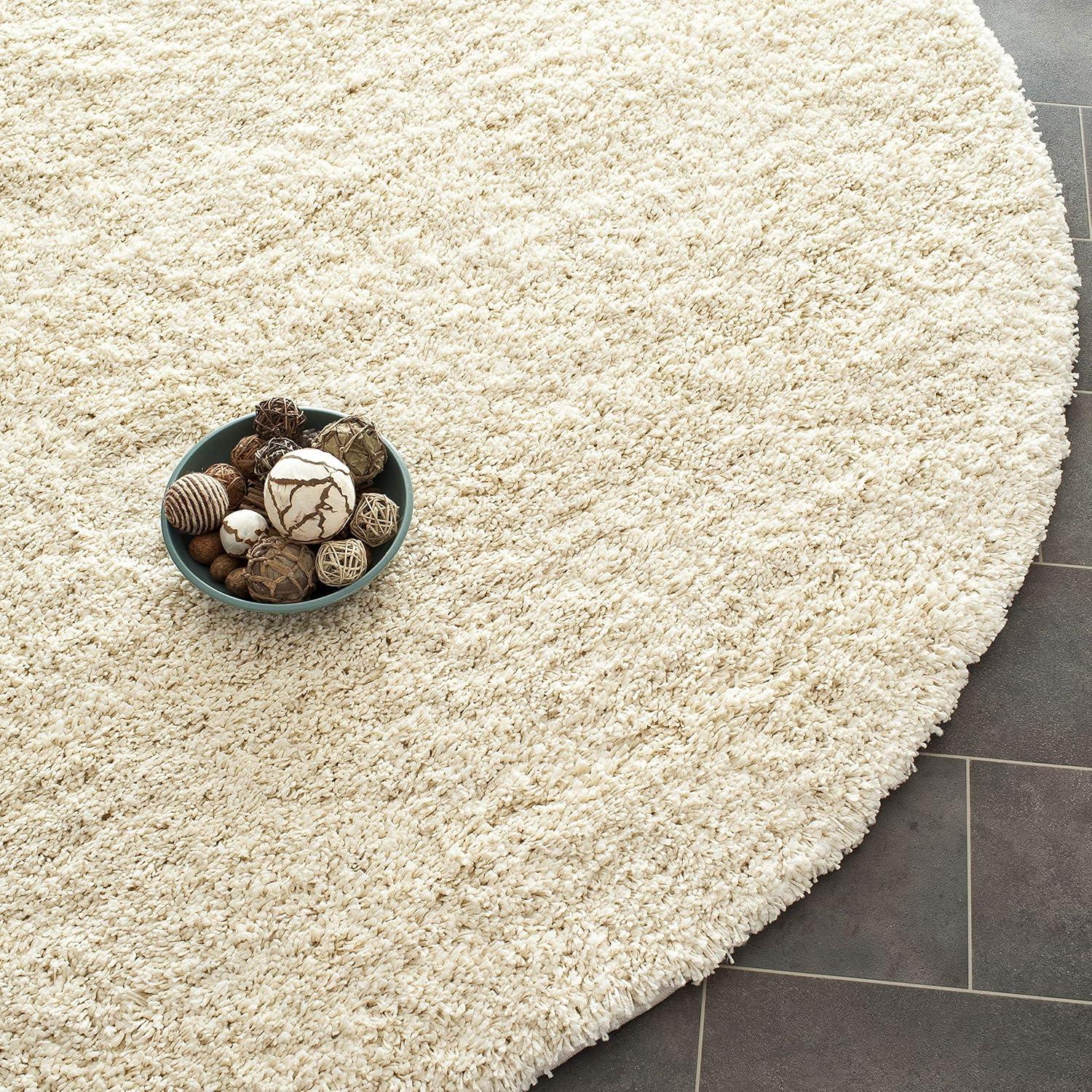 image:imageSAFAVIEH California Shag Collection Area Rug 53 x 76 Beige NonShedding amp Easy to Clean Ultra Plush Thick Pile Ideal for Living Room Bedroom Dining Space SG1511313Ivory