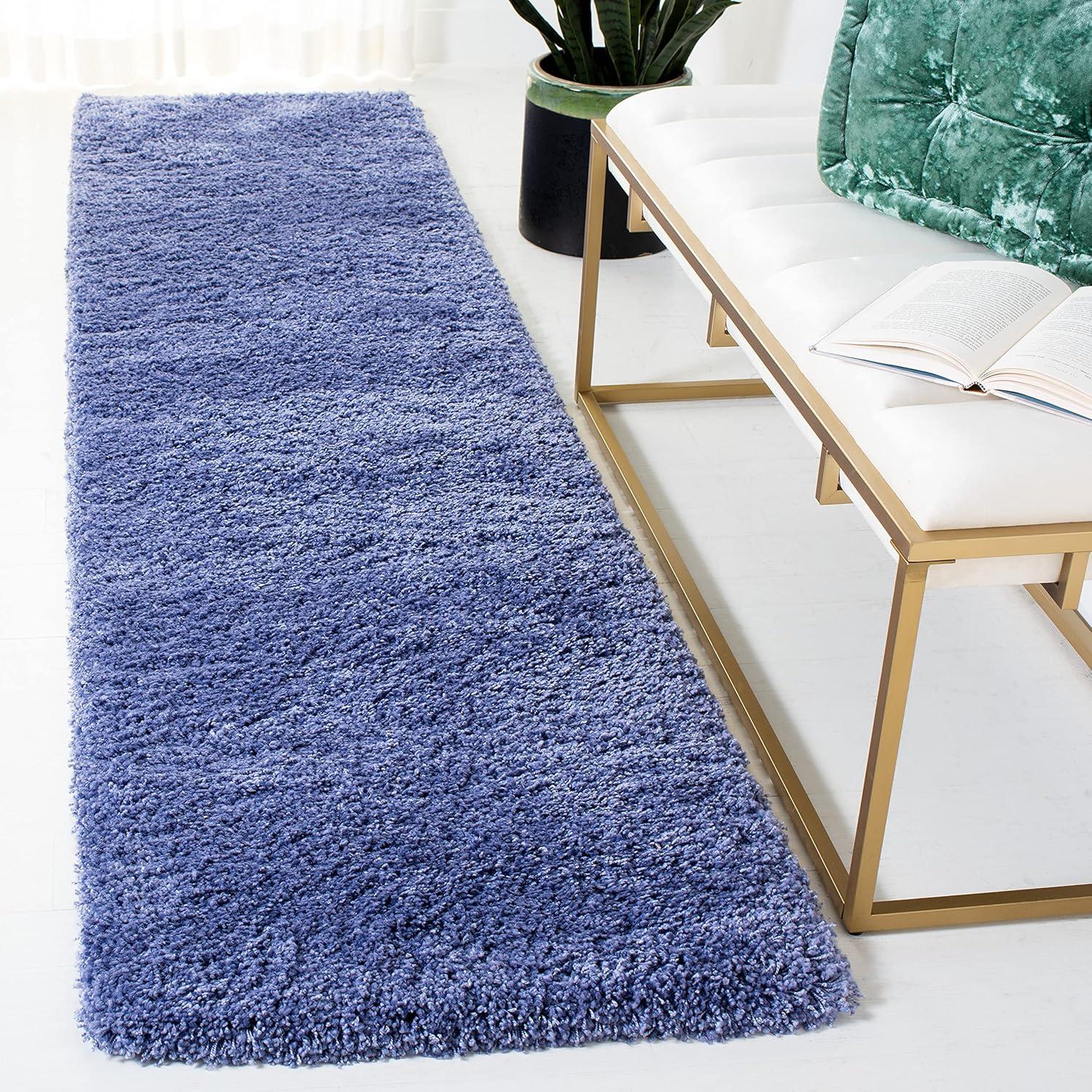 image:imageSAFAVIEH California Shag Collection Area Rug 53 x 76 Beige NonShedding amp Easy to Clean Ultra Plush Thick Pile Ideal for Living Room Bedroom Dining Space SG1511313Periwinkle