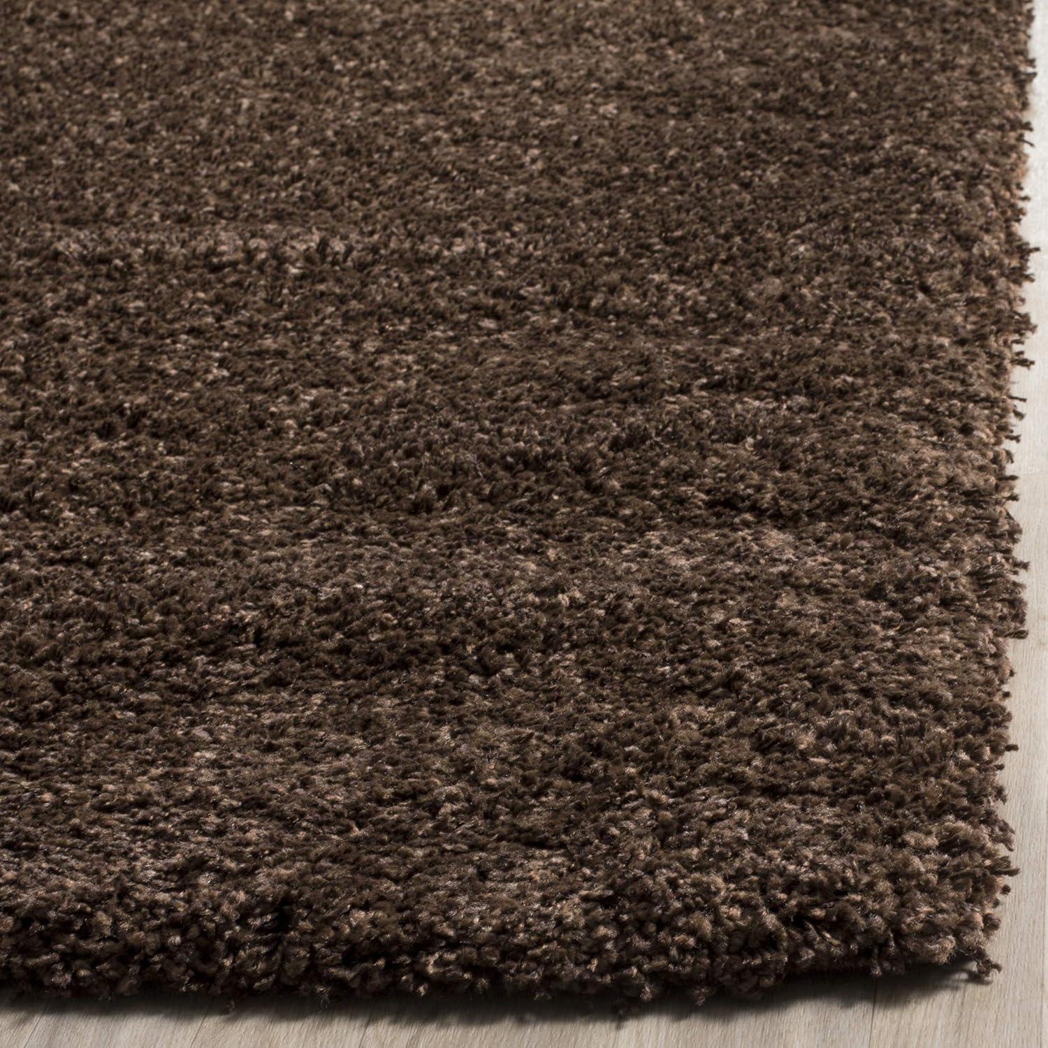 image:imageSAFAVIEH California Shag Collection Area Rug 53 x 76 Beige NonShedding amp Easy to Clean Ultra Plush Thick Pile Ideal for Living Room Bedroom Dining Space SG1511313Brown