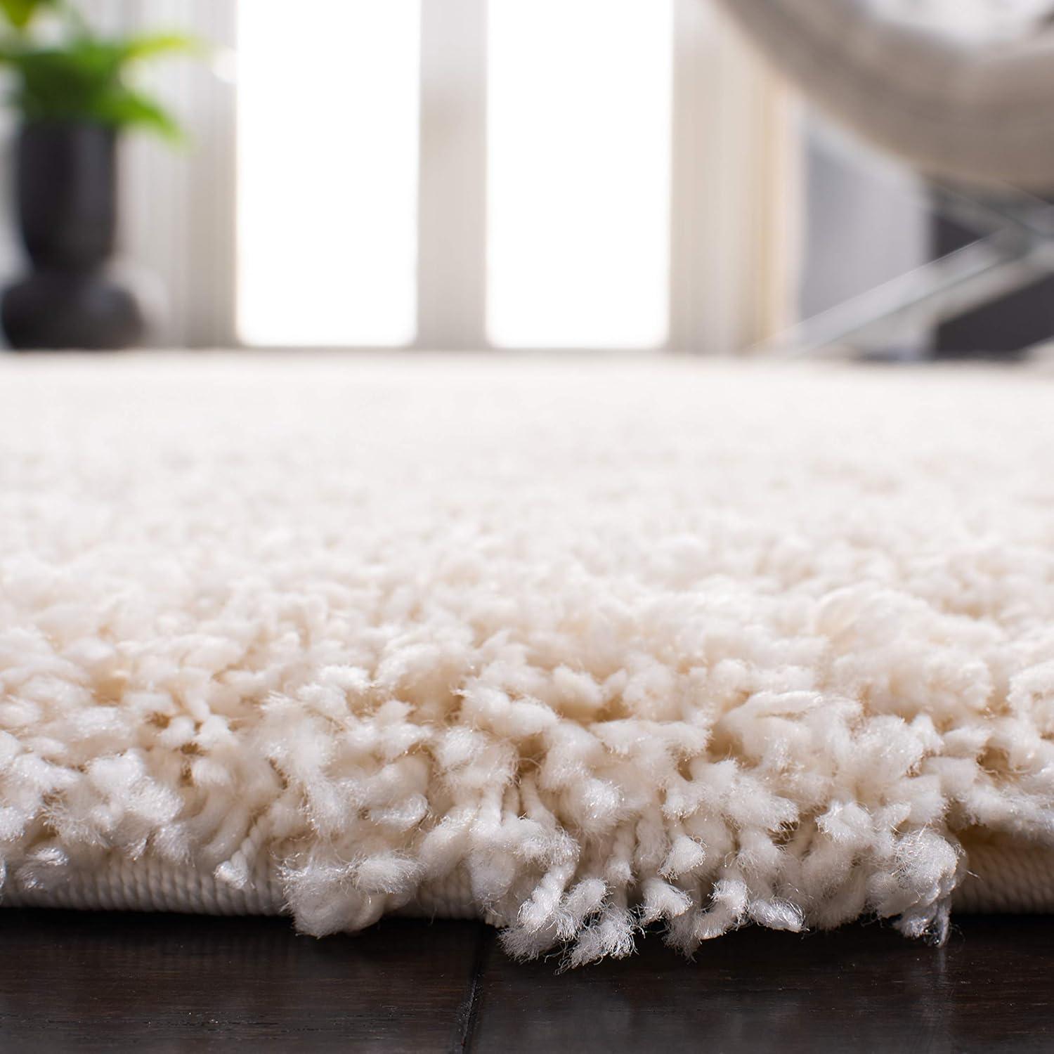 image:imageSAFAVIEH California Shag Collection Area Rug 53 x 76 Beige NonShedding amp Easy to Clean Ultra Plush Thick Pile Ideal for Living Room Bedroom Dining Space SG1511313Ivory