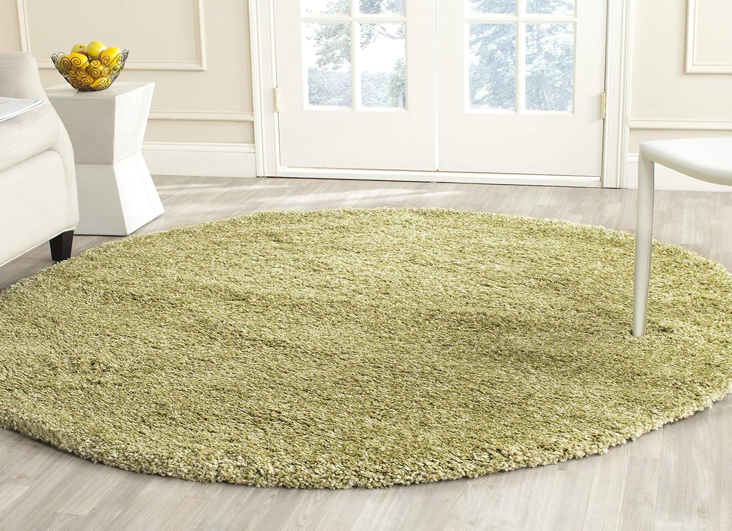 image:imageSAFAVIEH California Shag Collection Area Rug 53 x 76 Beige NonShedding amp Easy to Clean Ultra Plush Thick Pile Ideal for Living Room Bedroom Dining Space SG1511313Green