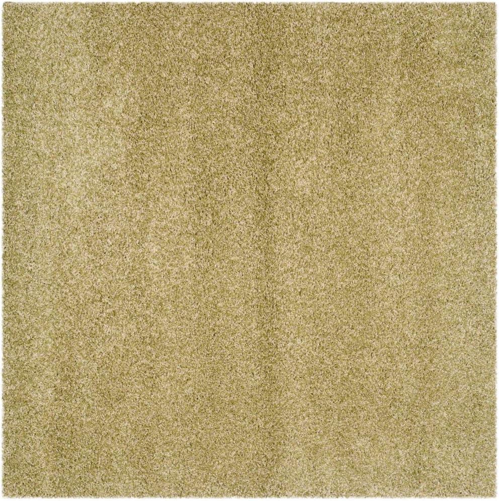 image:imageSAFAVIEH California Shag Collection Area Rug 53 x 76 Beige NonShedding amp Easy to Clean Ultra Plush Thick Pile Ideal for Living Room Bedroom Dining Space SG1511313Green