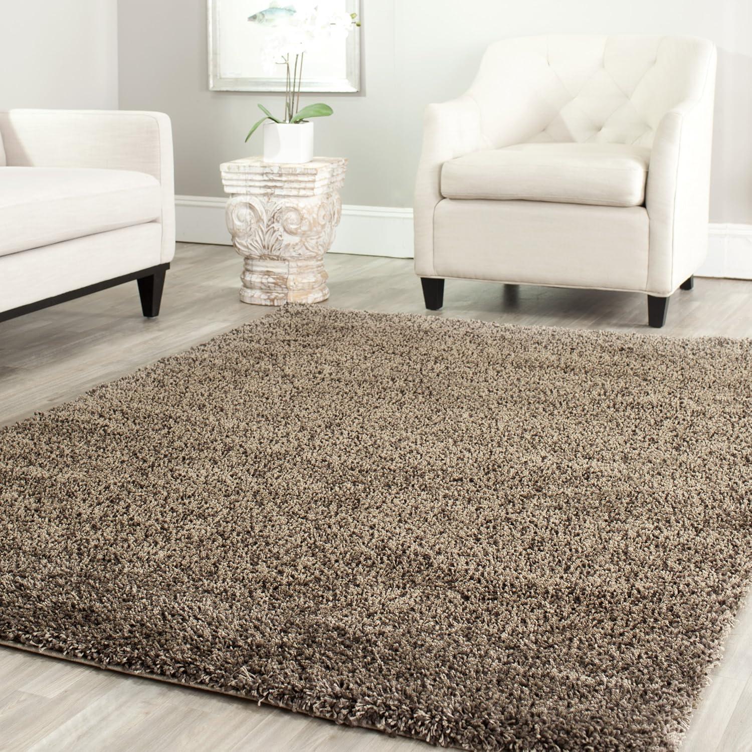 image:imageSAFAVIEH California Shag Collection Area Rug 53 x 76 Beige NonShedding amp Easy to Clean Ultra Plush Thick Pile Ideal for Living Room Bedroom Dining Space SG1511313Mushroom