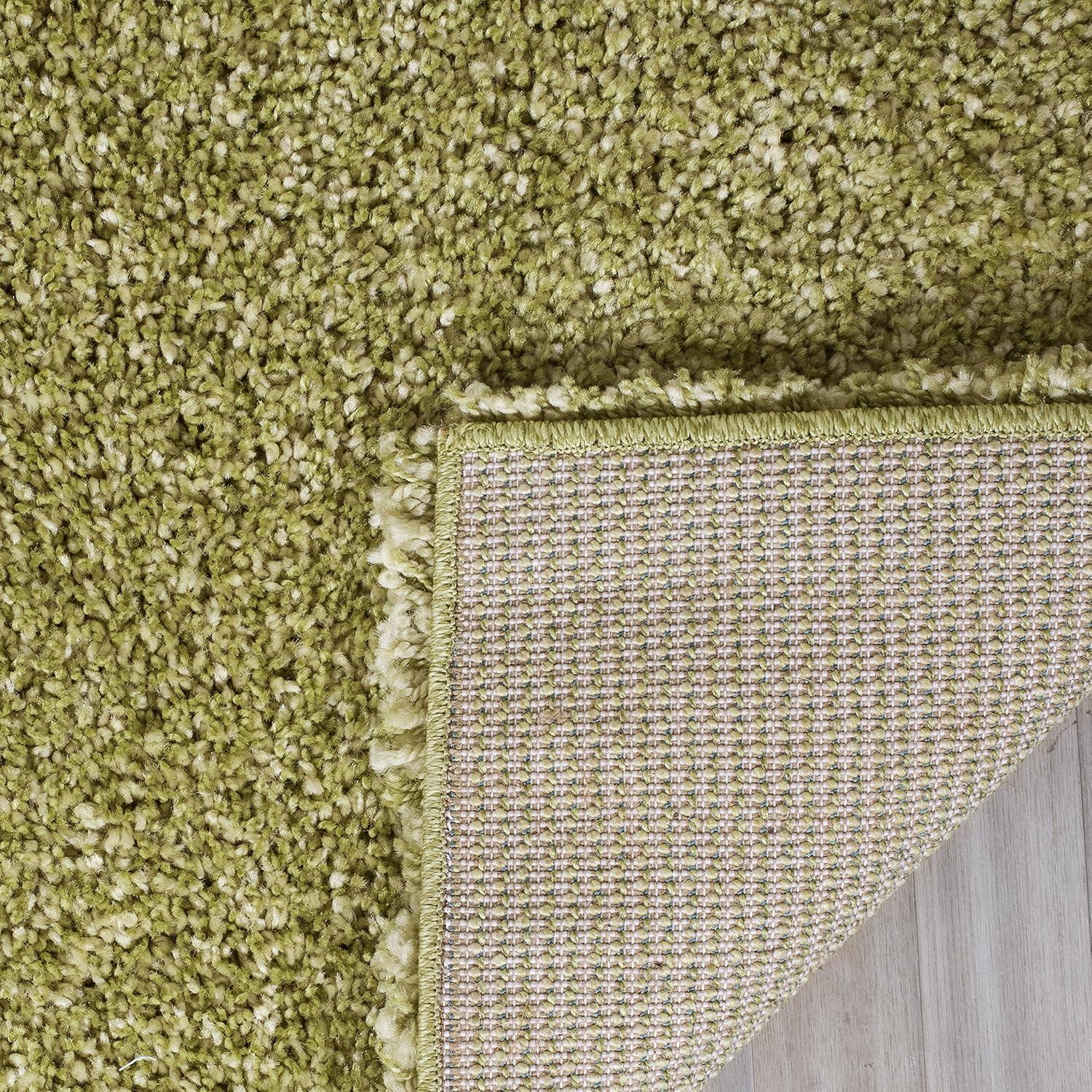 image:imageSAFAVIEH California Shag Collection Area Rug 53 x 76 Beige NonShedding amp Easy to Clean Ultra Plush Thick Pile Ideal for Living Room Bedroom Dining Space SG1511313Green