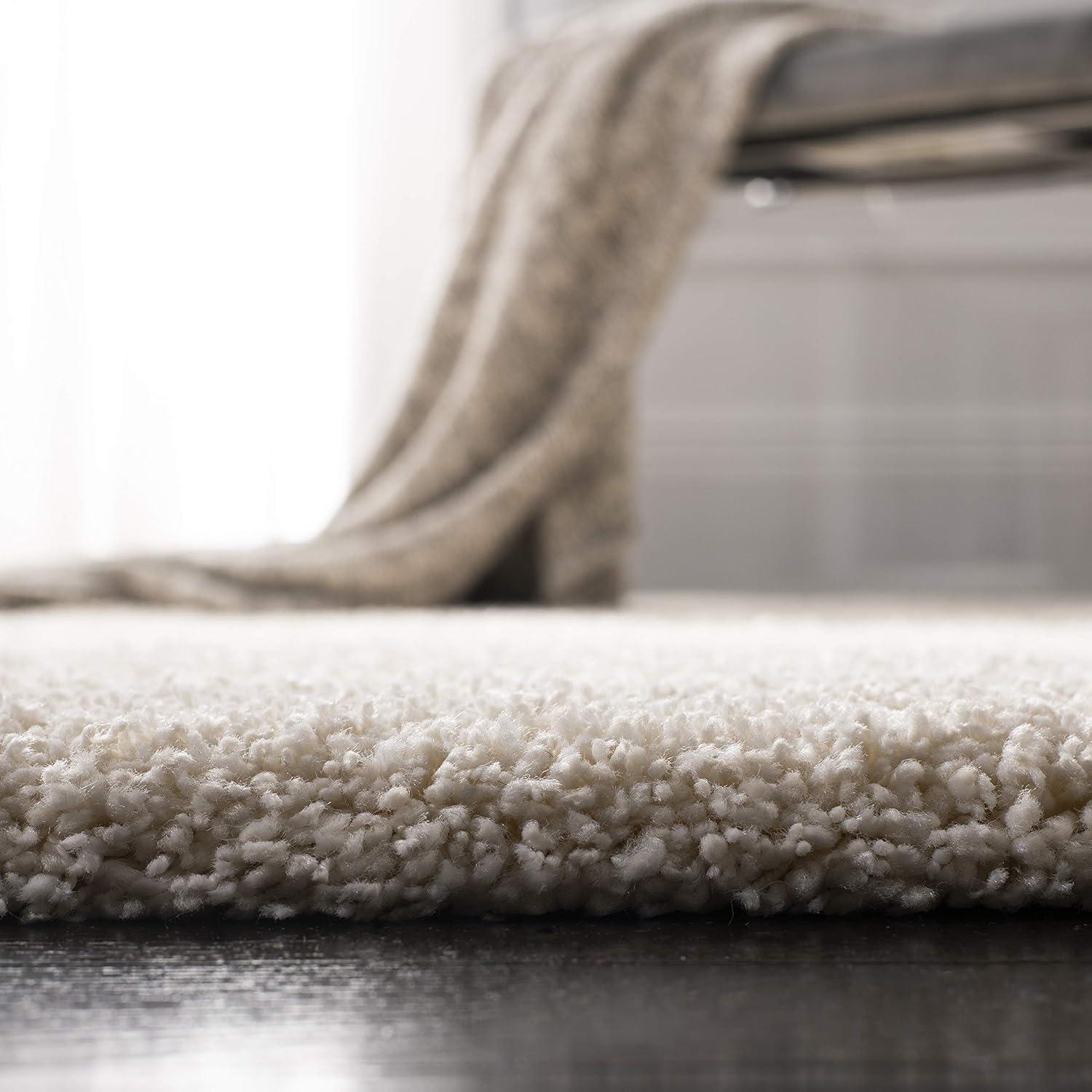 image:imageSAFAVIEH California Shag Collection Area Rug 53 x 76 Beige NonShedding amp Easy to Clean Ultra Plush Thick Pile Ideal for Living Room Bedroom Dining Space SG1511313Ivory