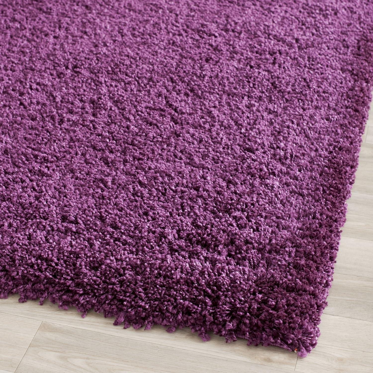 image:imageSAFAVIEH California Shag Collection Area Rug 53 x 76 Beige NonShedding amp Easy to Clean Ultra Plush Thick Pile Ideal for Living Room Bedroom Dining Space SG1511313Purple