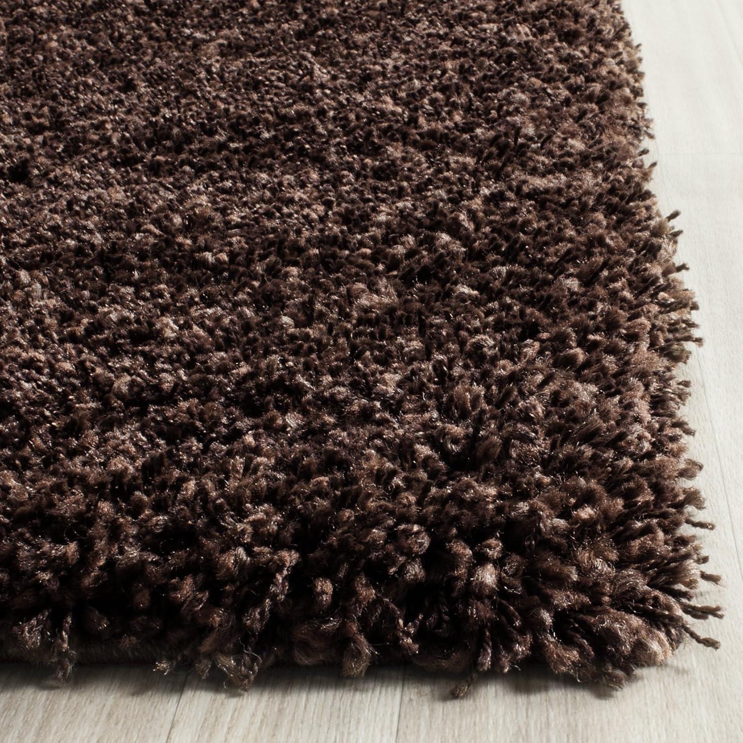 image:imageSAFAVIEH California Shag Collection Area Rug 53 x 76 Beige NonShedding amp Easy to Clean Ultra Plush Thick Pile Ideal for Living Room Bedroom Dining Space SG1511313Brown