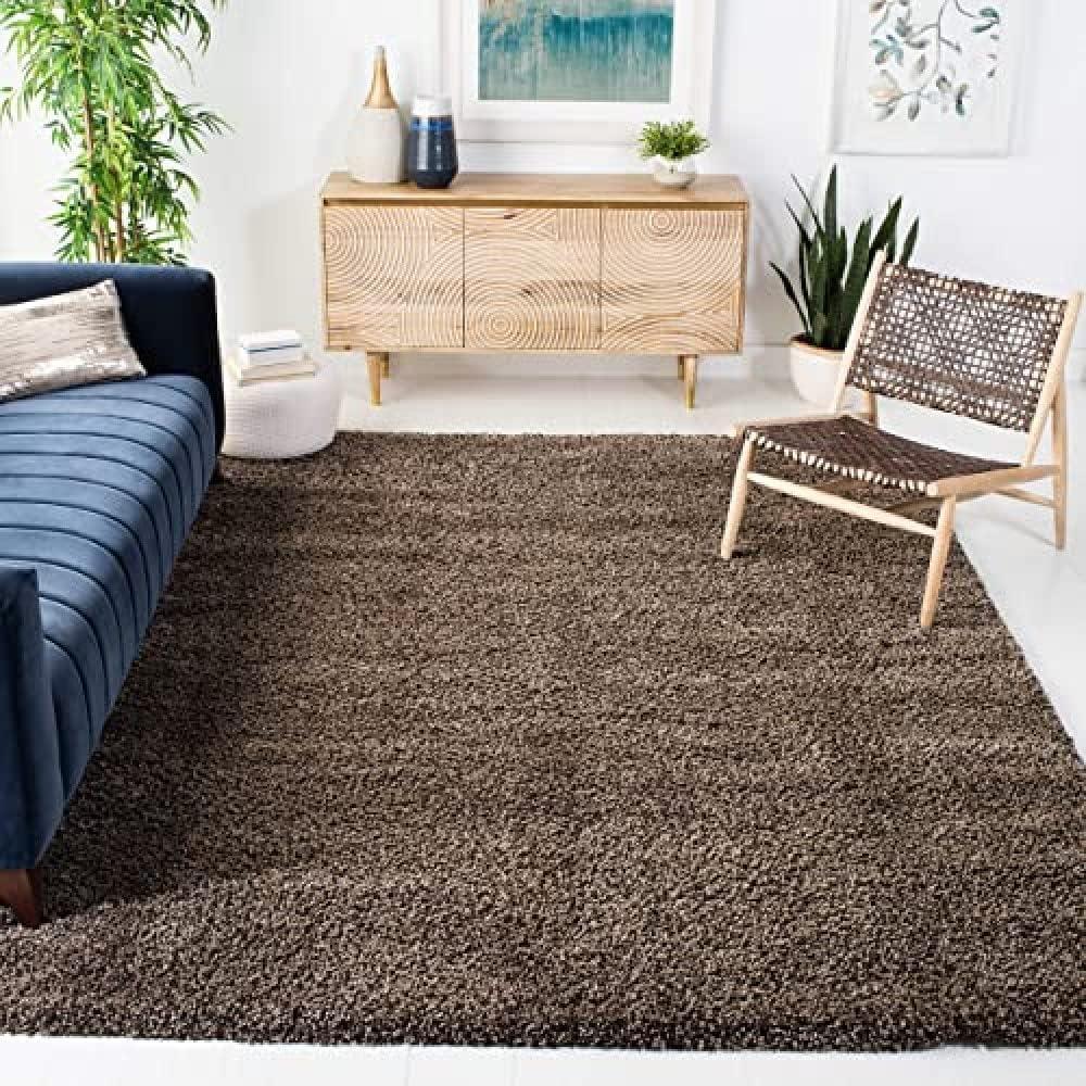 image:imageSAFAVIEH California Shag Collection Area Rug 53 x 76 Beige NonShedding amp Easy to Clean Ultra Plush Thick Pile Ideal for Living Room Bedroom Dining Space SG1511313Mushroom