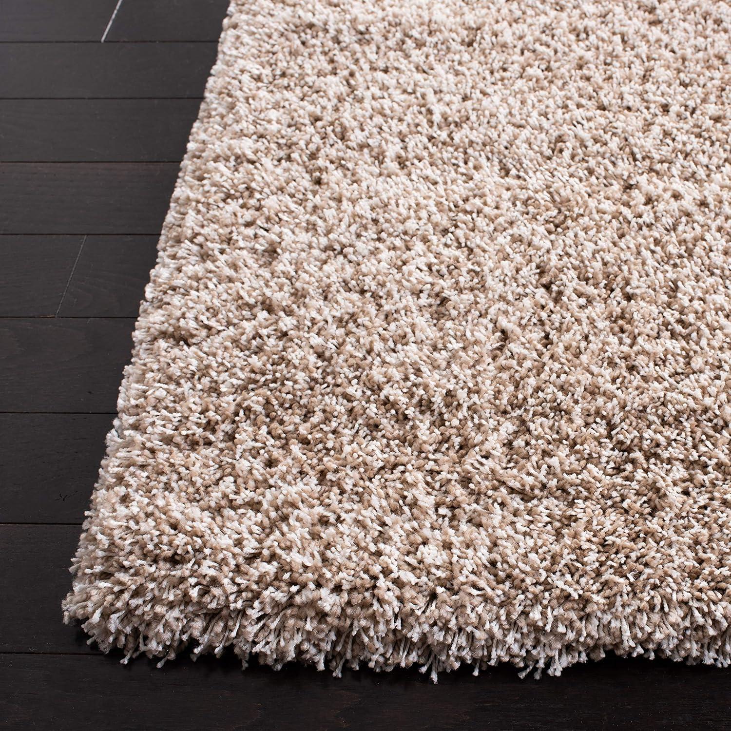 image:imageSAFAVIEH California Shag Collection Area Rug 53 x 76 Beige NonShedding amp Easy to Clean Ultra Plush Thick Pile Ideal for Living Room Bedroom Dining Space SG1511313Beige