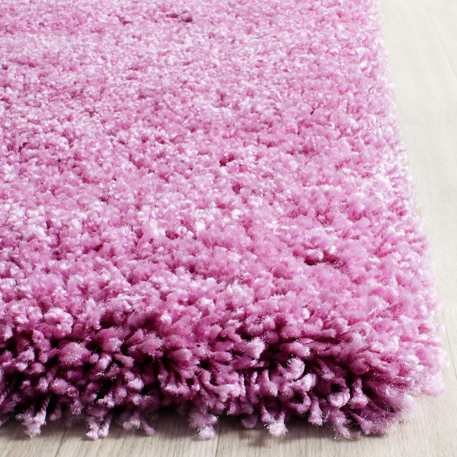 image:imageSAFAVIEH California Shag Collection Area Rug 53 x 76 Beige NonShedding amp Easy to Clean Ultra Plush Thick Pile Ideal for Living Room Bedroom Dining Space SG1511313Pink