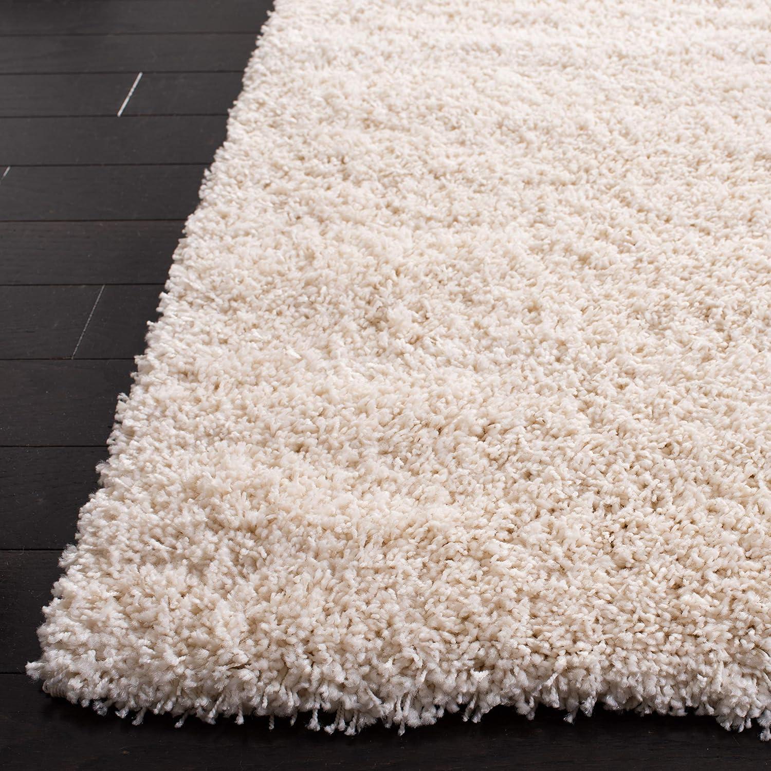 image:imageSAFAVIEH California Shag Collection Area Rug 53 x 76 Beige NonShedding amp Easy to Clean Ultra Plush Thick Pile Ideal for Living Room Bedroom Dining Space SG1511313Ivory