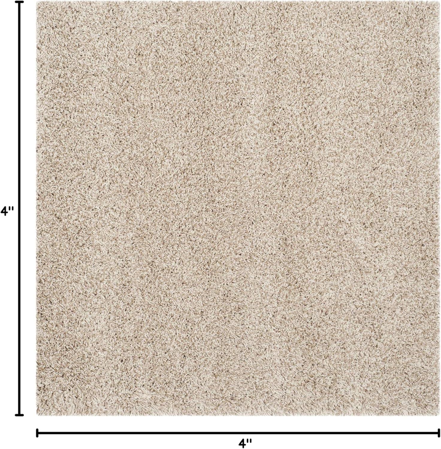 image:imageSAFAVIEH California Shag Collection Area Rug 53 x 76 Beige NonShedding amp Easy to Clean Ultra Plush Thick Pile Ideal for Living Room Bedroom Dining Space SG1511313Beige
