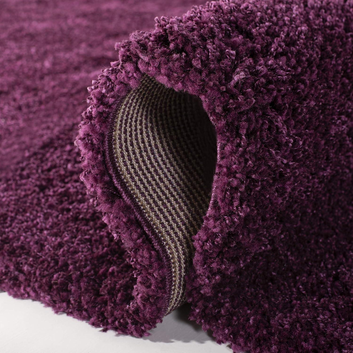 image:imageSAFAVIEH California Shag Collection Area Rug 53 x 76 Beige NonShedding amp Easy to Clean Ultra Plush Thick Pile Ideal for Living Room Bedroom Dining Space SG1511313Purple