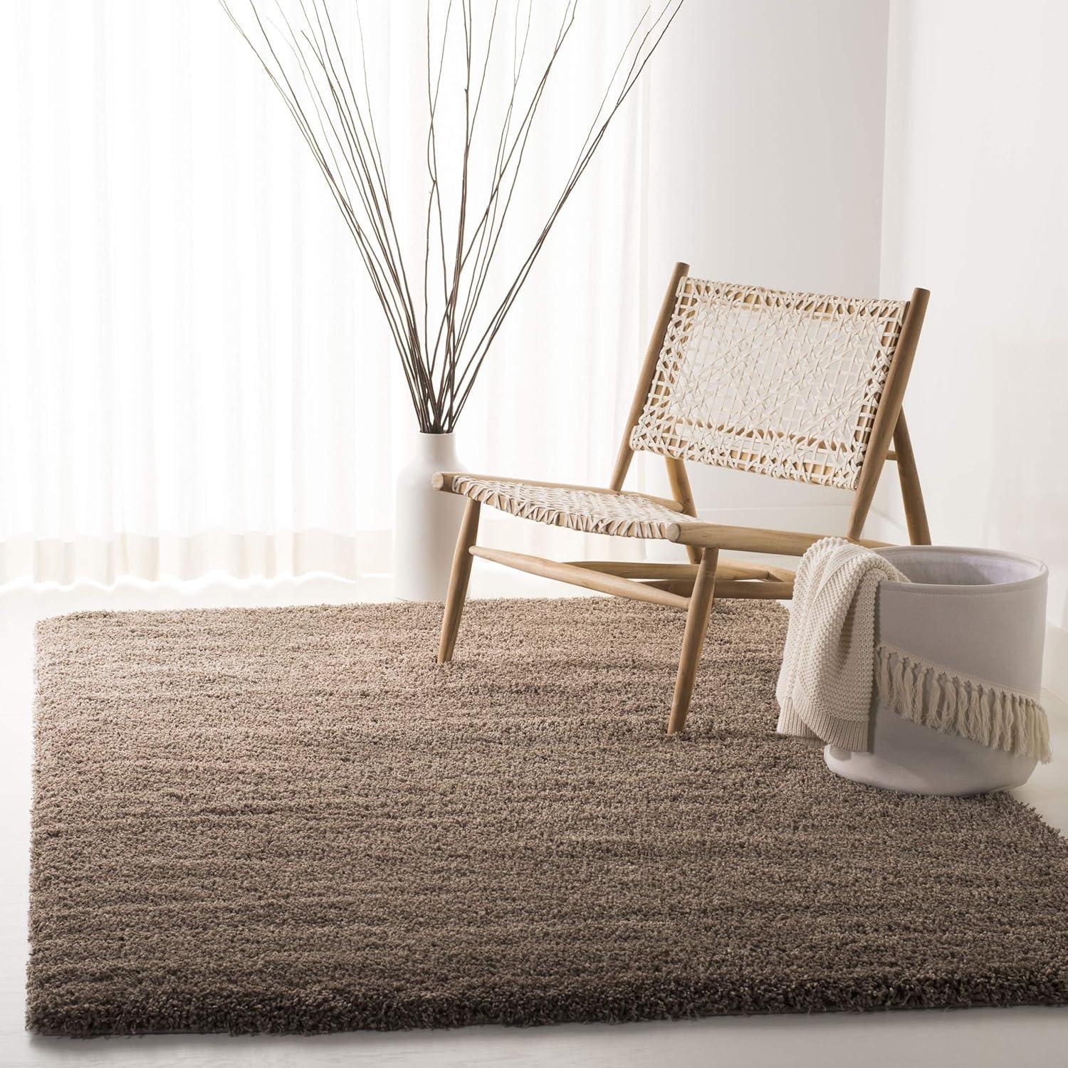 image:imageSAFAVIEH California Shag Collection Area Rug 53 x 76 Beige NonShedding amp Easy to Clean Ultra Plush Thick Pile Ideal for Living Room Bedroom Dining Space SG1511313Taupe