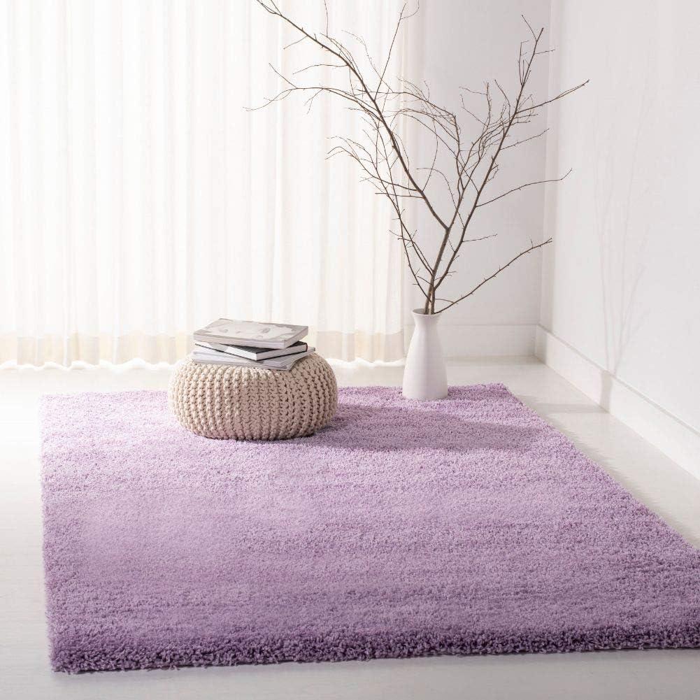 image:imageSAFAVIEH California Shag Collection Area Rug 53 x 76 Beige NonShedding amp Easy to Clean Ultra Plush Thick Pile Ideal for Living Room Bedroom Dining Space SG1511313Lilac