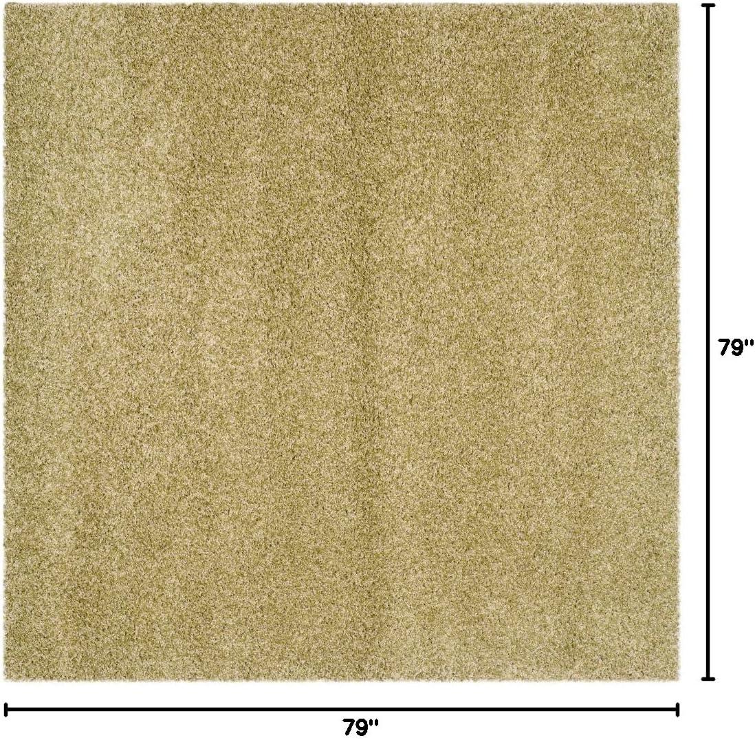 image:imageSAFAVIEH California Shag Collection Area Rug 53 x 76 Beige NonShedding amp Easy to Clean Ultra Plush Thick Pile Ideal for Living Room Bedroom Dining Space SG1511313Green