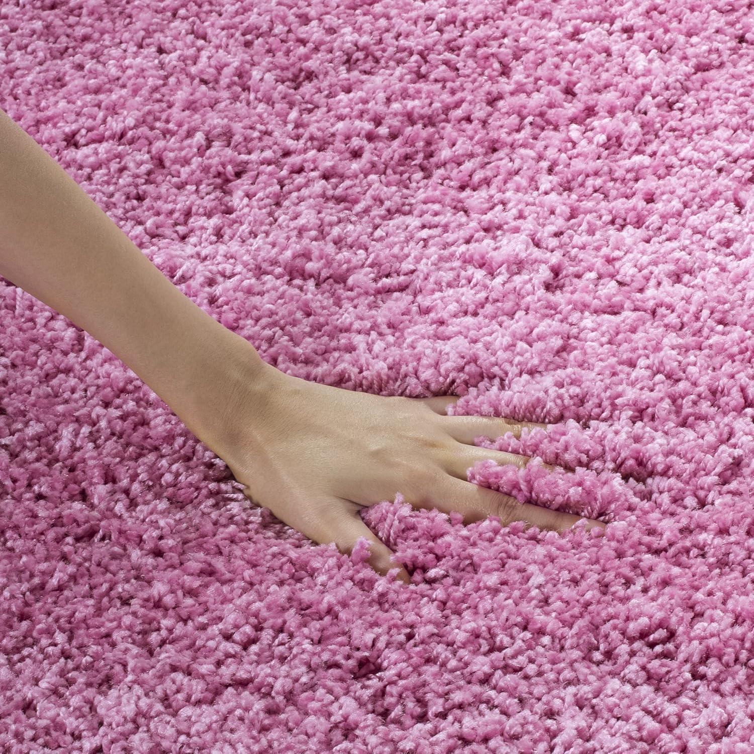image:imageSAFAVIEH California Shag Collection Area Rug 53 x 76 Beige NonShedding amp Easy to Clean Ultra Plush Thick Pile Ideal for Living Room Bedroom Dining Space SG1511313Pink