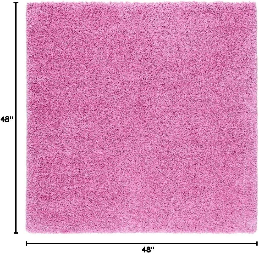 image:imageSAFAVIEH California Shag Collection Area Rug 53 x 76 Beige NonShedding amp Easy to Clean Ultra Plush Thick Pile Ideal for Living Room Bedroom Dining Space SG1511313Pink