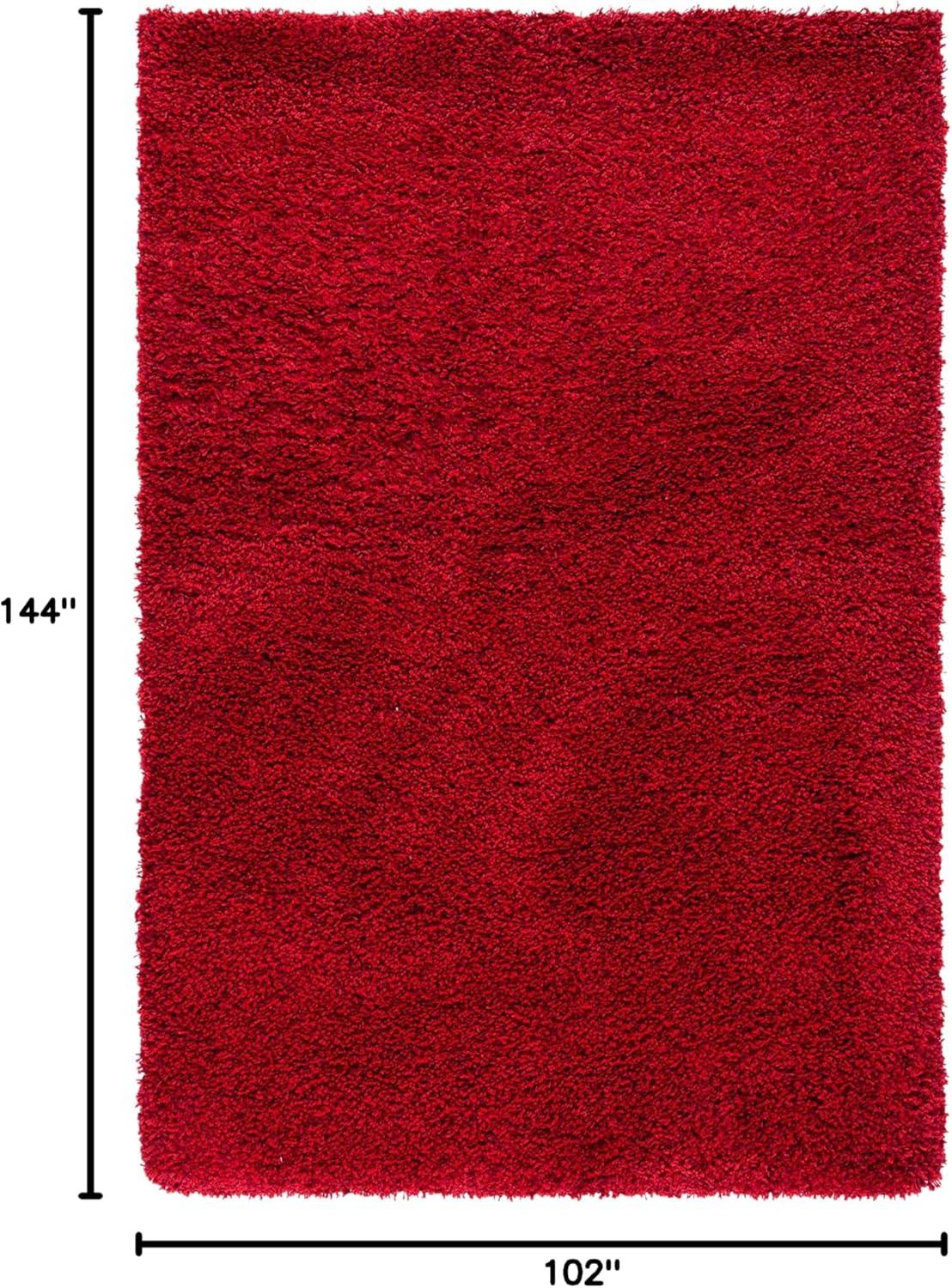 image:imageSAFAVIEH California Shag Collection Area Rug 53 x 76 Beige NonShedding amp Easy to Clean Ultra Plush Thick Pile Ideal for Living Room Bedroom Dining Space SG1511313Red