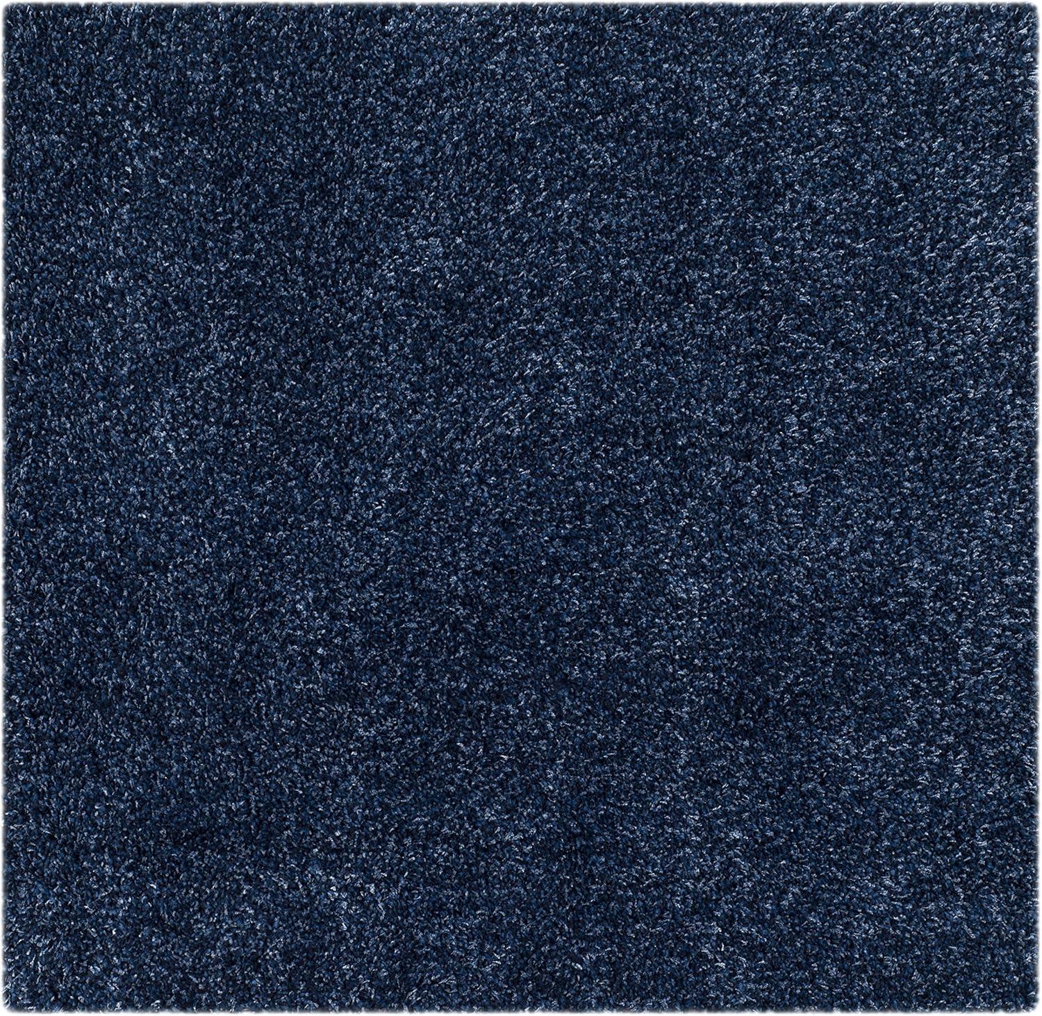 image:imageSAFAVIEH California Shag Collection Area Rug 53 x 76 Beige NonShedding amp Easy to Clean Ultra Plush Thick Pile Ideal for Living Room Bedroom Dining Space SG1511313Navy