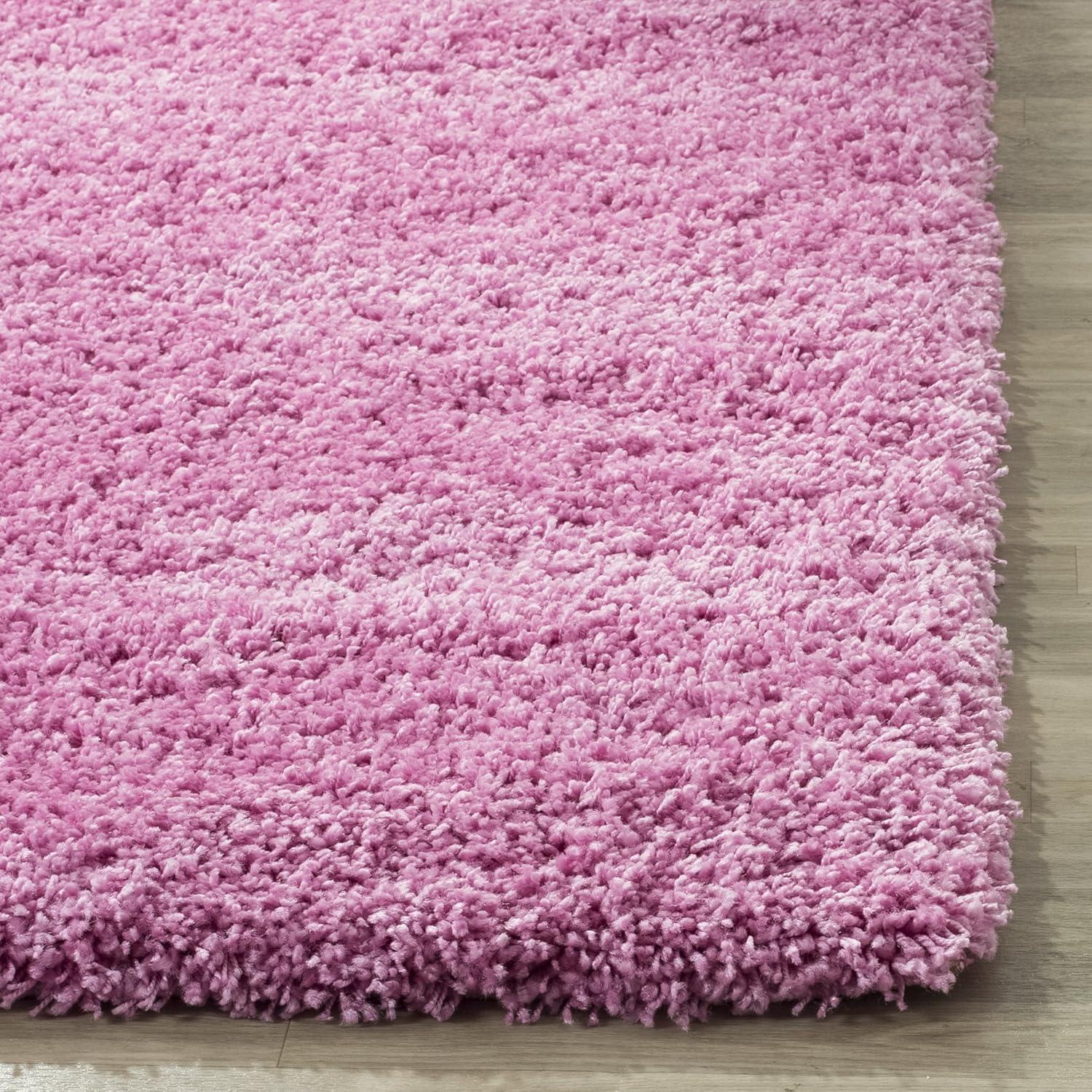 image:imageSAFAVIEH California Shag Collection Area Rug 53 x 76 Beige NonShedding amp Easy to Clean Ultra Plush Thick Pile Ideal for Living Room Bedroom Dining Space SG1511313Pink