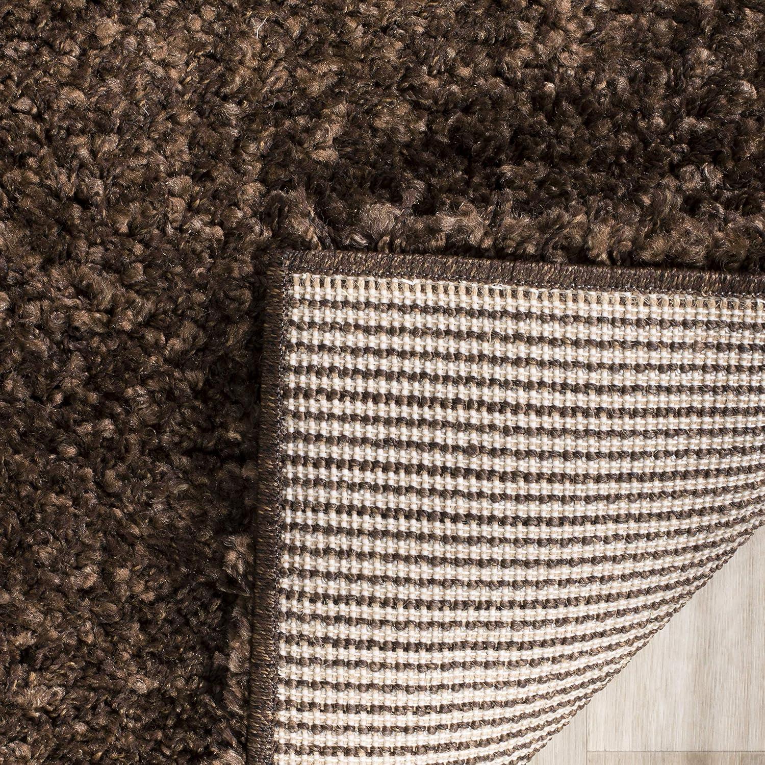 image:imageSAFAVIEH California Shag Collection Area Rug 53 x 76 Beige NonShedding amp Easy to Clean Ultra Plush Thick Pile Ideal for Living Room Bedroom Dining Space SG1511313Brown