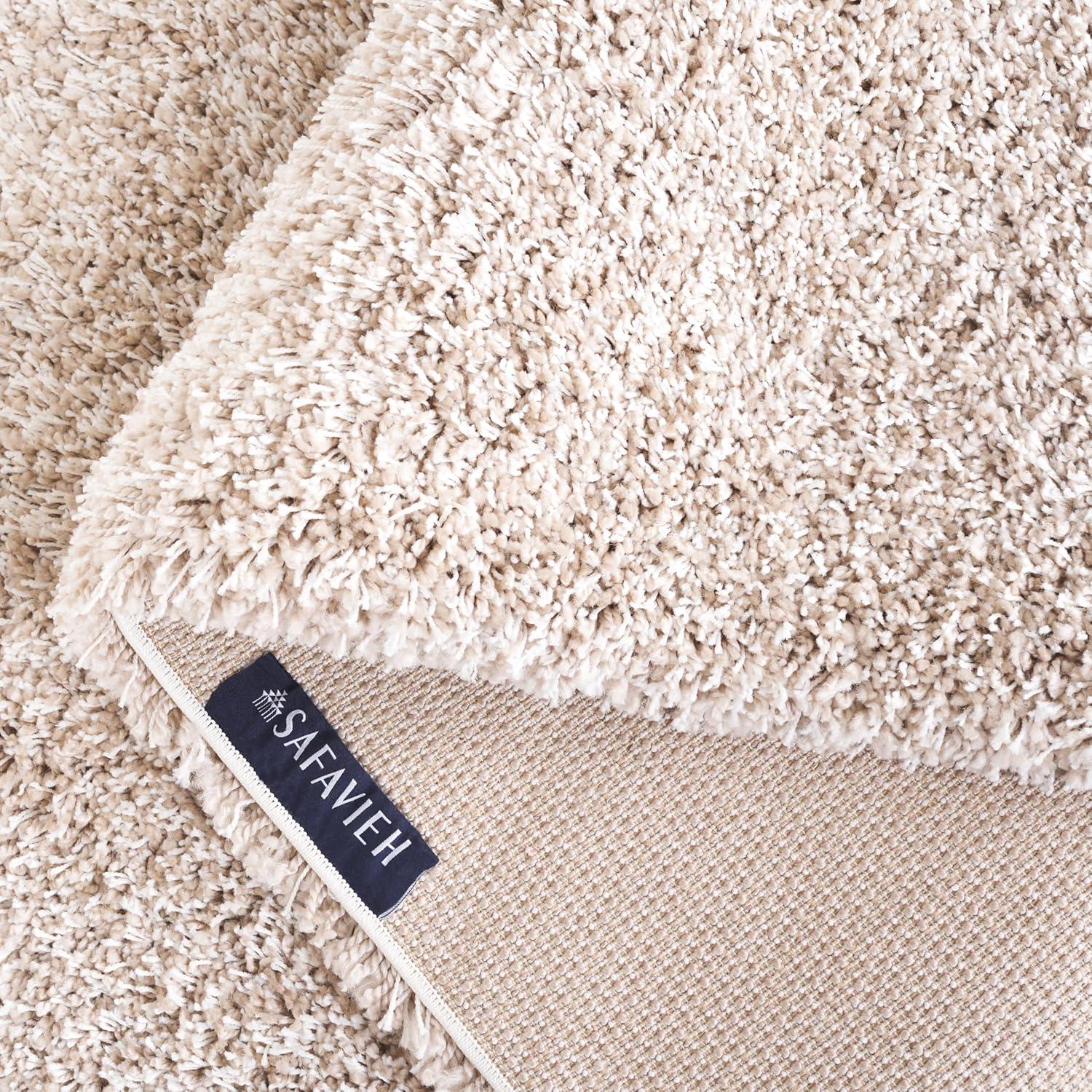 image:imageSAFAVIEH California Shag Collection Area Rug 53 x 76 Beige NonShedding amp Easy to Clean Ultra Plush Thick Pile Ideal for Living Room Bedroom Dining Space SG1511313Beige